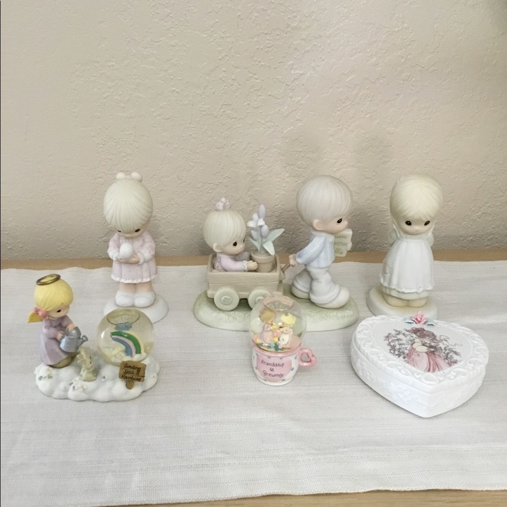 Precious moments figurines 90s lot 6 items